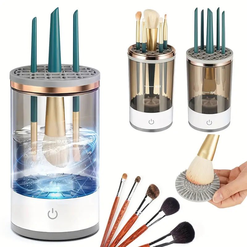 GlowPro™ AutoClean 3‑in‑1 Brush Cleaner - Glow Pro